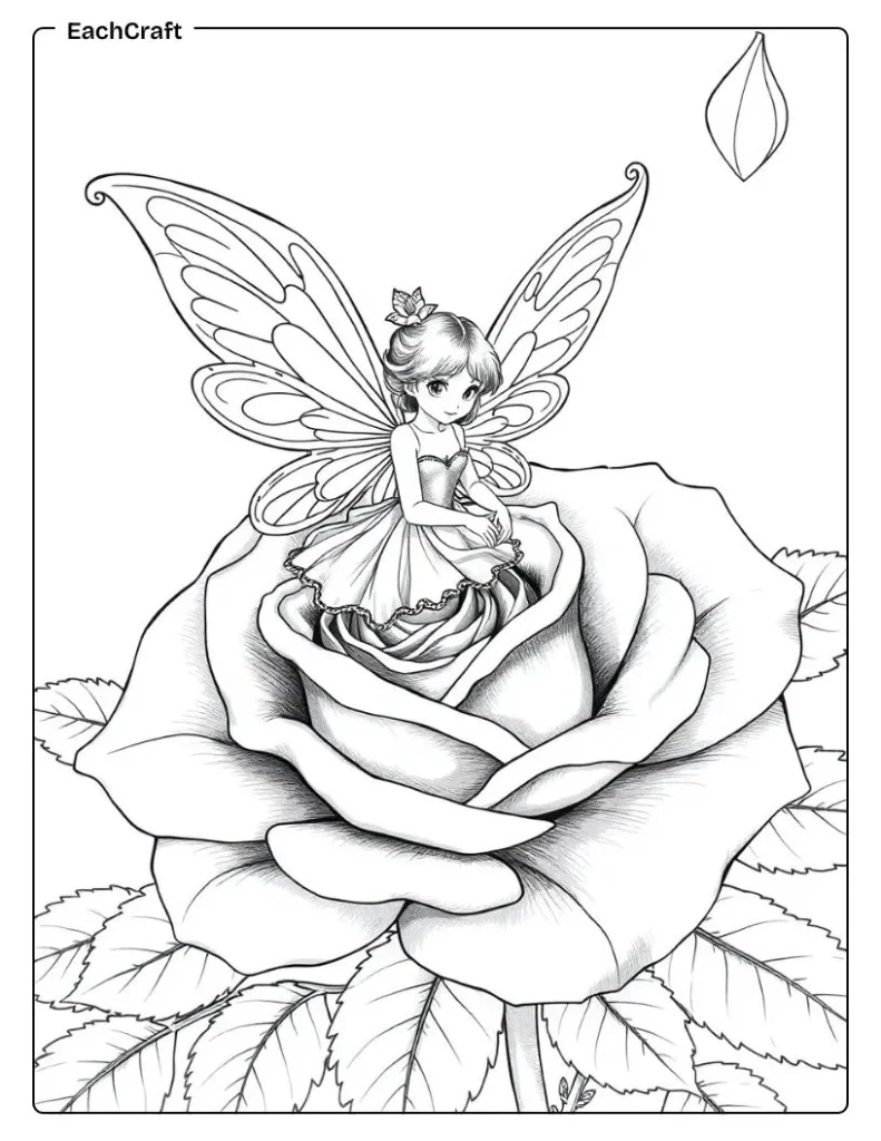 Butterfly queen on rose