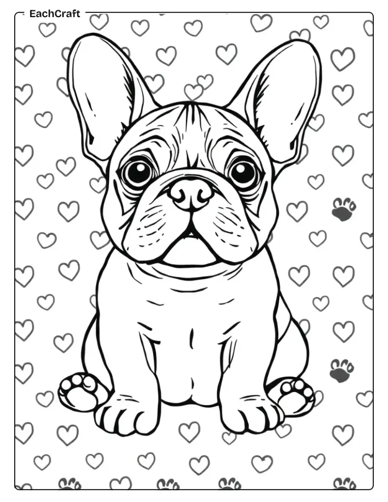 French bulldog sitting