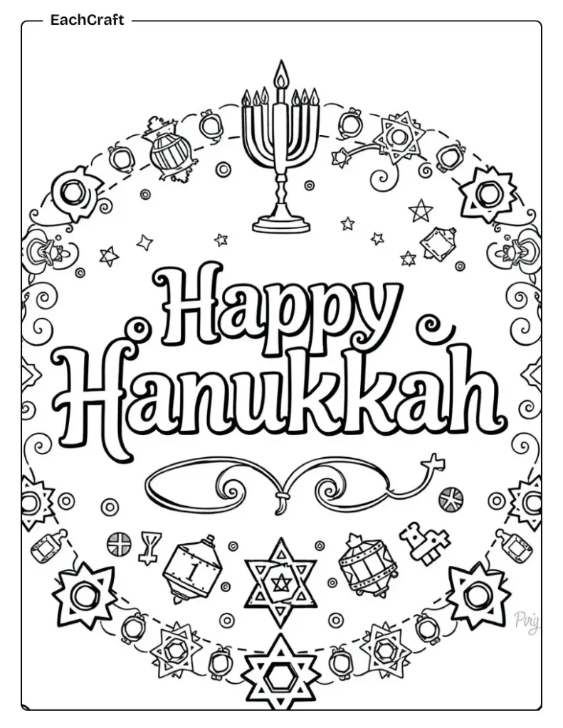 Happy hanukkah greeting