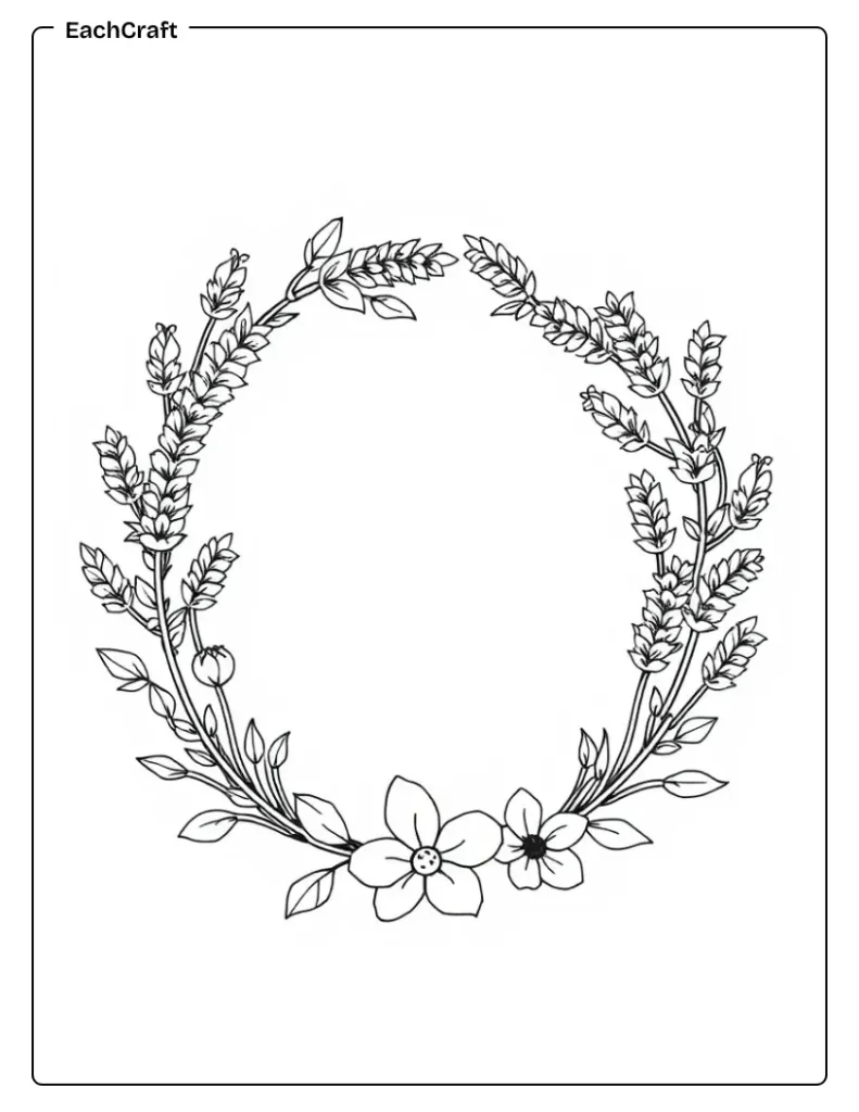 Lavender wreath