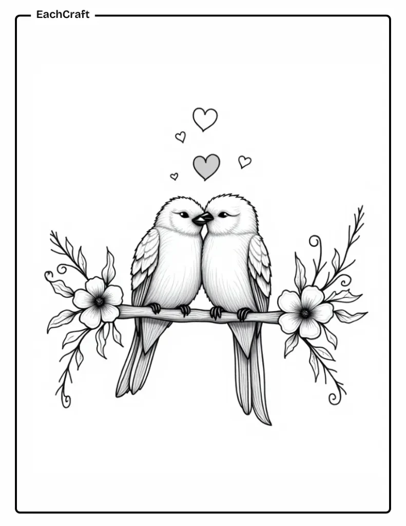 Macaw couple sitting on a branch