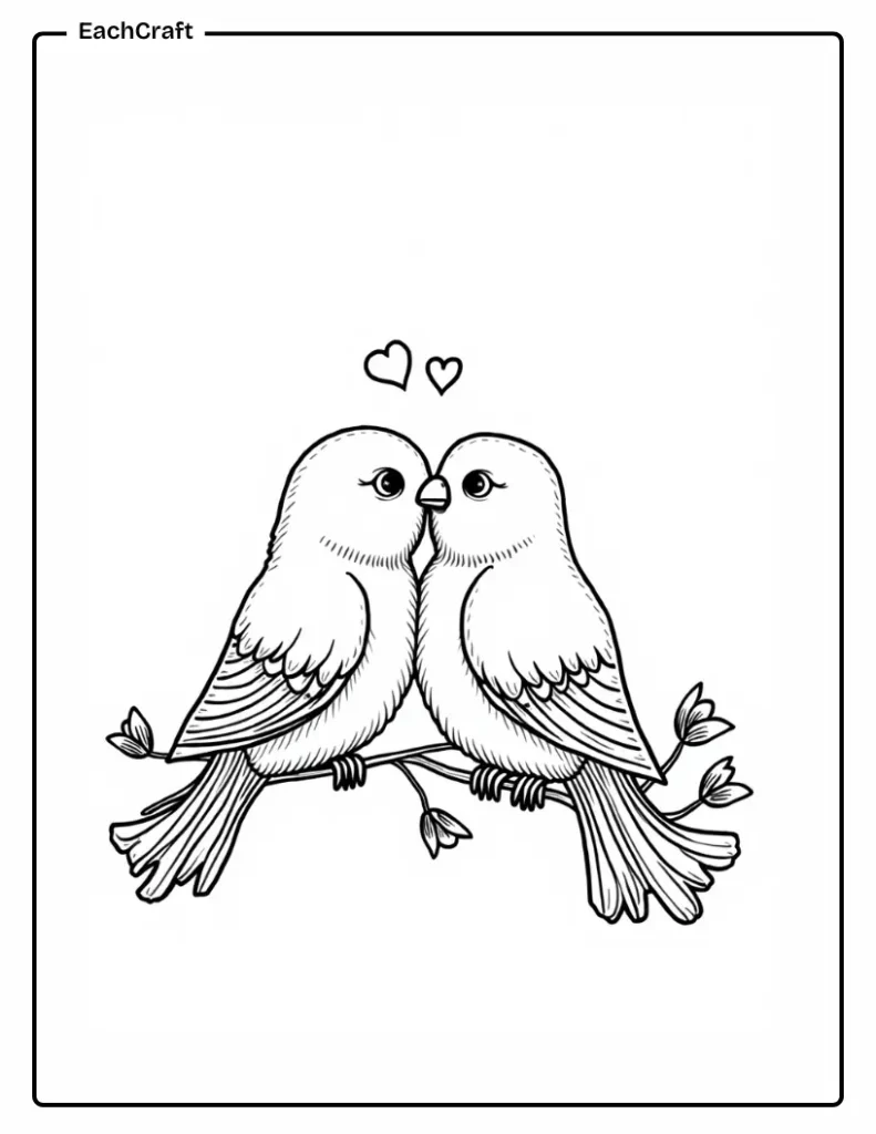 Romantic macaw couple sitting on a branch