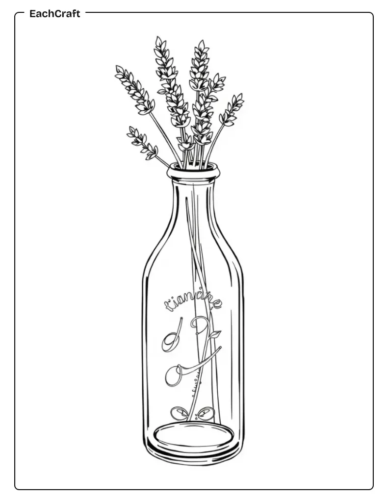 Lavenders in bottle